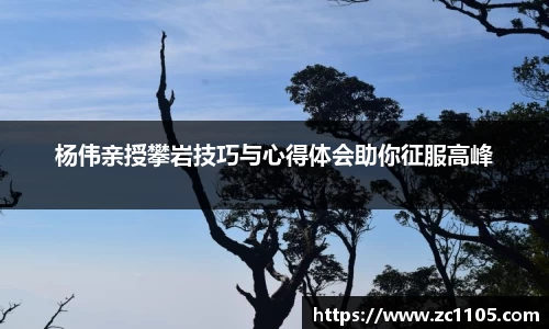 杨伟亲授攀岩技巧与心得体会助你征服高峰